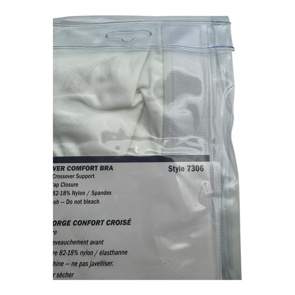 2× Carole Martin Crossover Front Closure Comfort Bra Size 44 – White & Blue - Picture 10 of 11